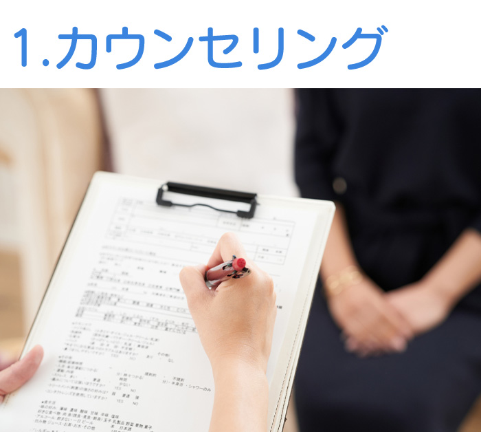 カウンセリングシート記入